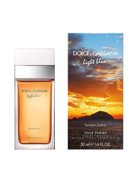 dolce gabbana light blue sunset in salina